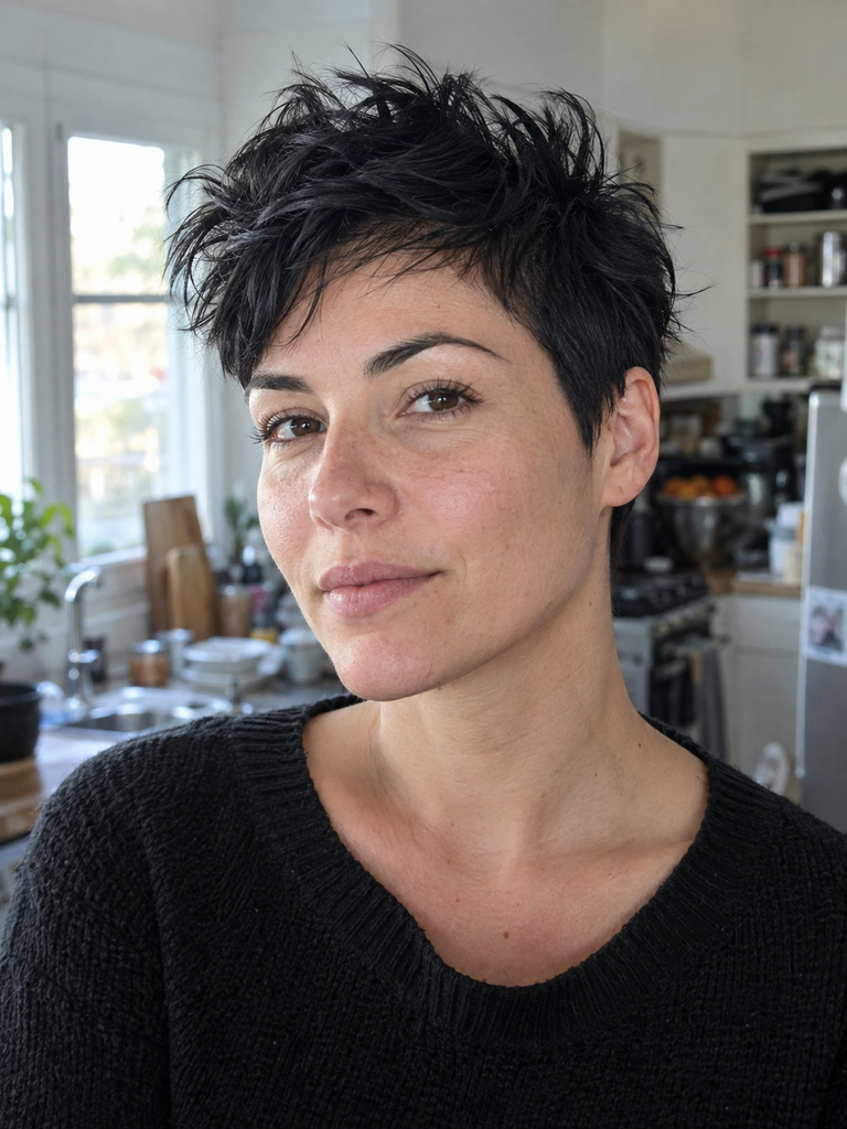 18 Messy Short Hairstyles for Thick Hair That Won't Go Bulky